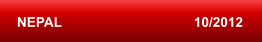 NEPAL                                   10/2012